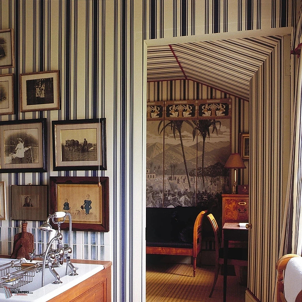 Tented Stripe wallpaper van Farrow & Ball