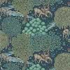 The Brook wallpaper in Dark Blue van Morris & Co