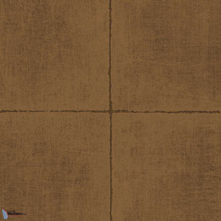 Tile wallpaper in Tangerine Bliss van Texam