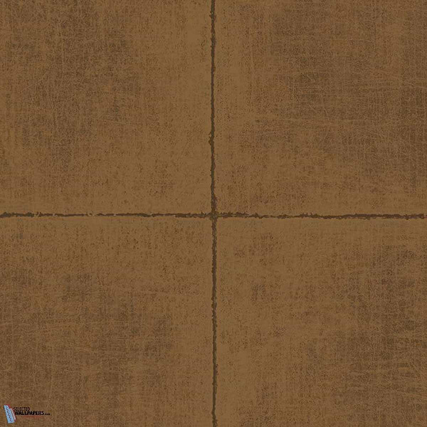 Tile wallpaper in Tangerine Bliss van Texam