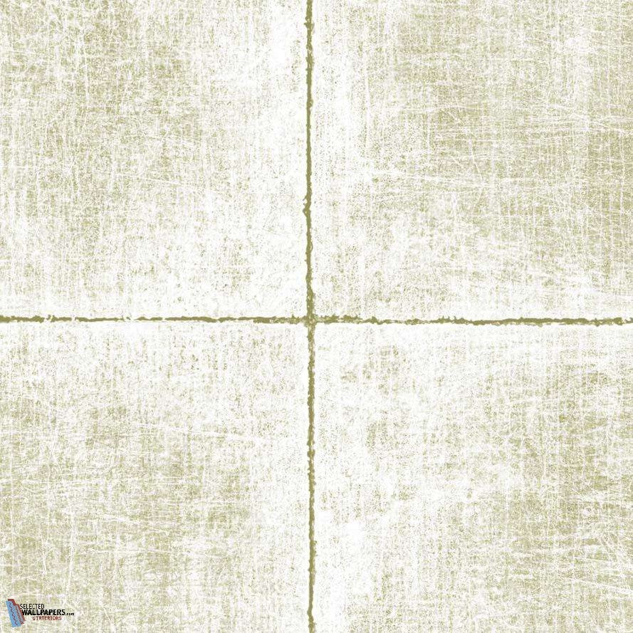 Tile wallpaper in Vanilla Custard van Texam
