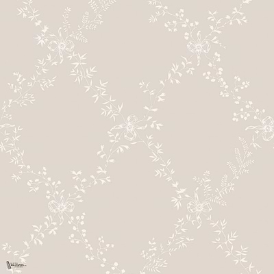 Toile Trellis wallpaper in Skimming Stone van Farrow & Ball