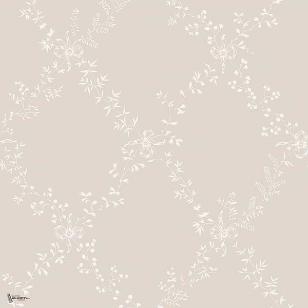 Toile Trellis wallpaper in Skimming Stone van Farrow & Ball