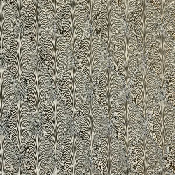 Tourmaline wallpaper in Vert de Gris by Casamance