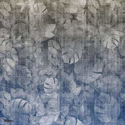 Transition Tropic Tapete in Anthracite/Blue van Texam