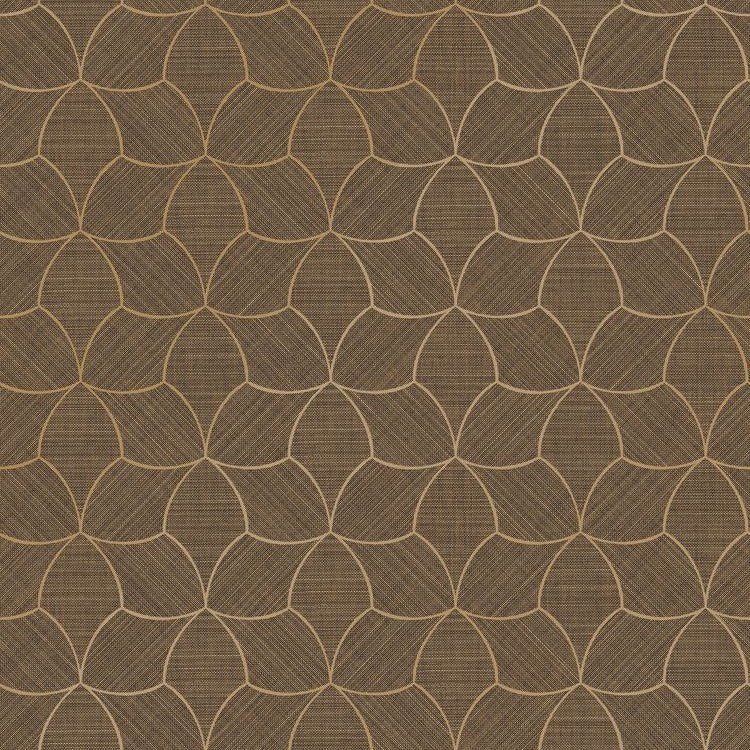 Tressana wallpaper in Ebene/Dore by Casamance