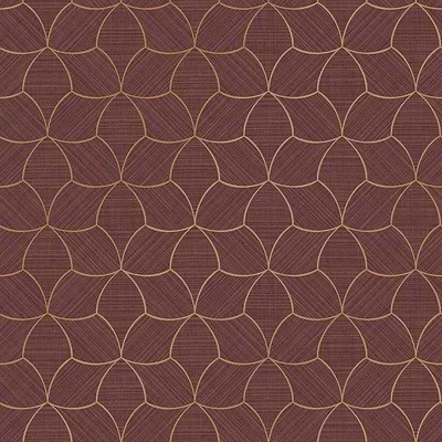 Tressana wallpaper in Pourpe/Cuive by Casamance