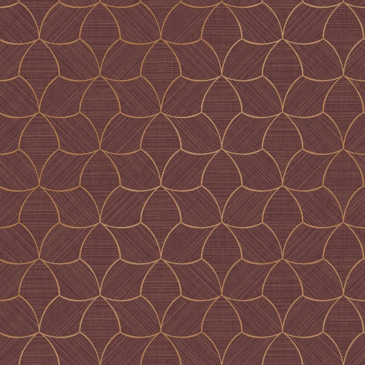 Tressana wallpaper in Pourpe/Cuive by Casamance