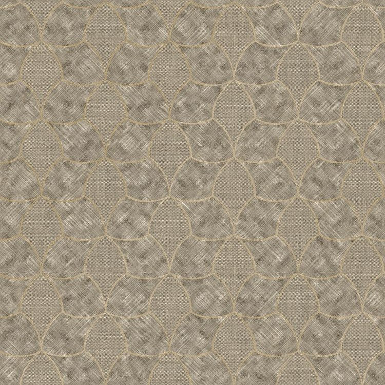 Tressana wallpaper in Sepia/Dore by Casamance
