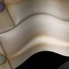 Beaded Gold behang Raw Vinyl behang in T11078 van Tuskara