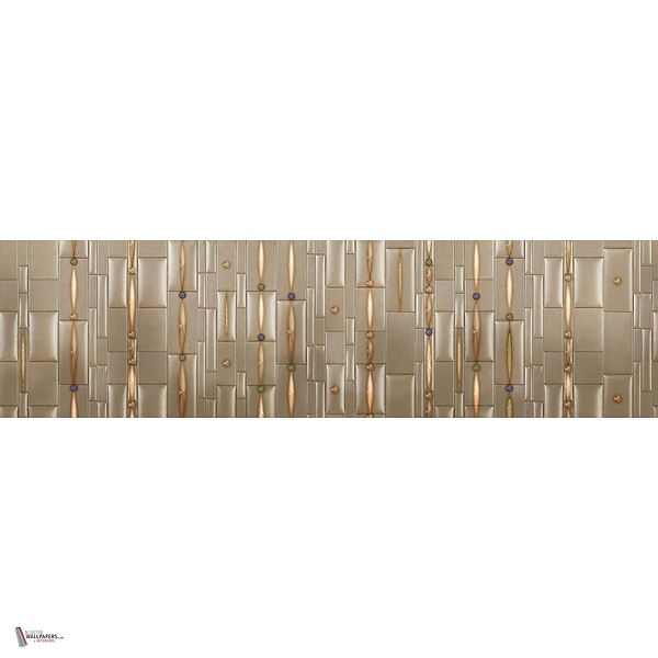 Beaded Gold behang in T11078 van Tuskara — volledig ontwerp