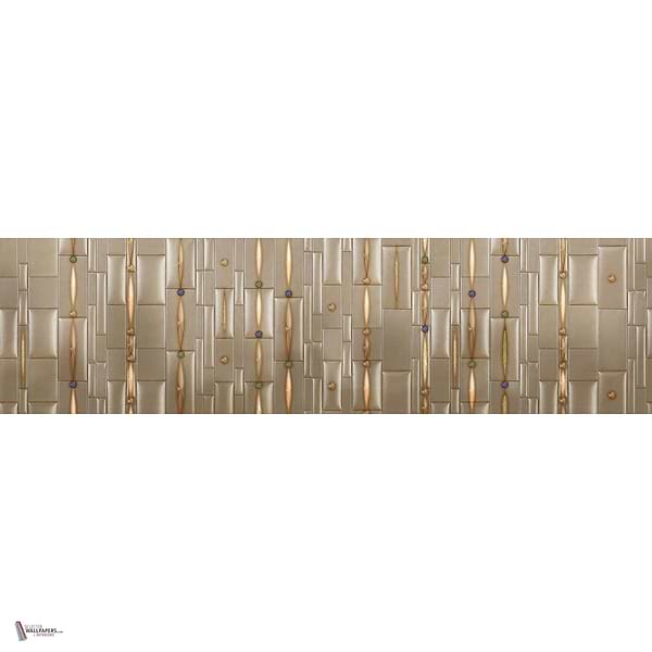 Beaded Gold behang in T11078 van Tuskara — volledig ontwerp