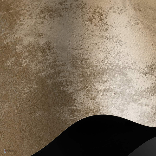 Cosmic Gold behang Raw Vinyl behang in T11089 van Tuskara