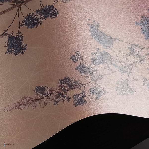 Dust & Petals behang Linen Textile behang in T11107 van Tuskara
