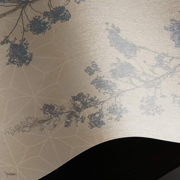 Dust & Petals behang Linen Textile behang in T11108 van Tuskara