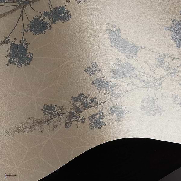 Dust & Petals behang Linen Textile behang in T11108 van Tuskara