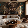Kulani behang in T11005 van Tuskara — interieur