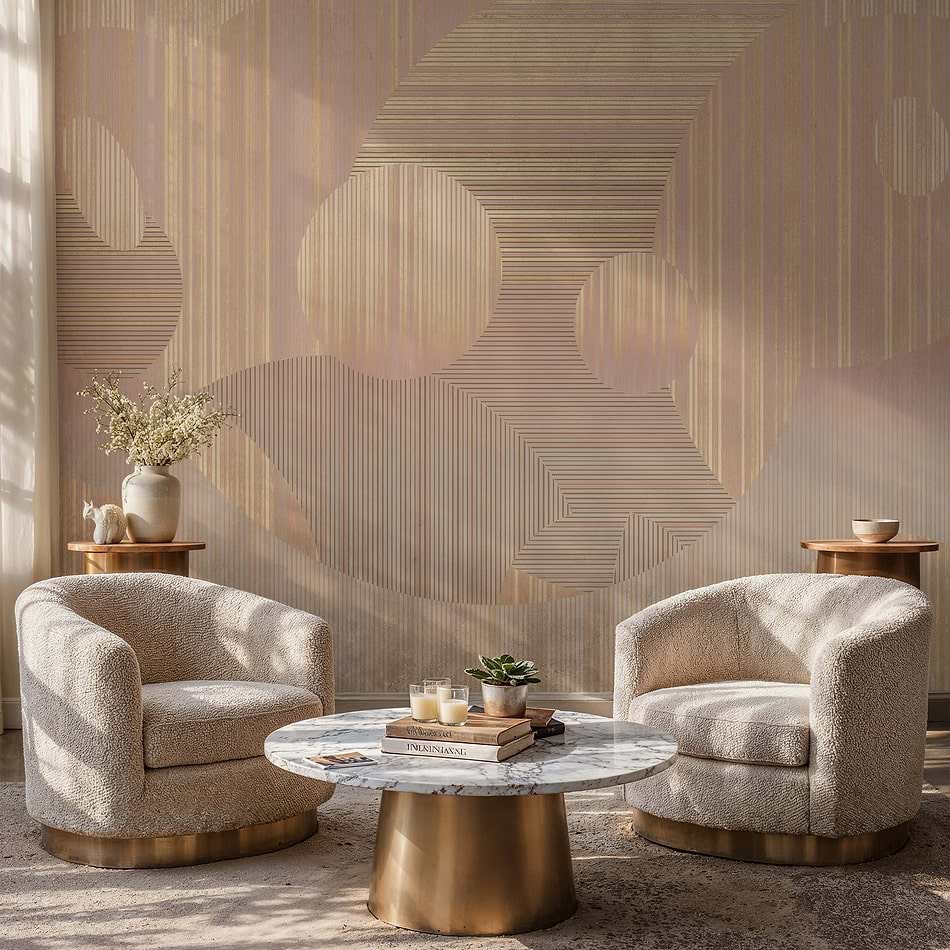 Lost In The Echo behang in T11103 van Tuskara — interieur