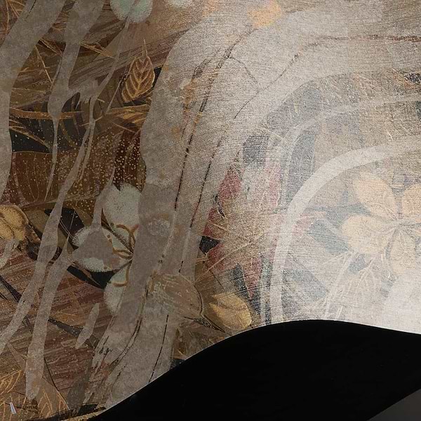 Nebula Dune behang Linen Textile behang in T11091 van Tuskara