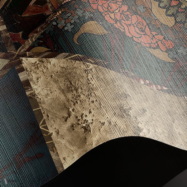 Neptunes Royalty behang Natural Grasscloth behang in T11079 van Tuskara