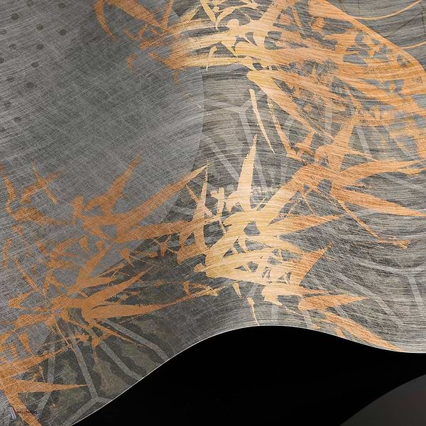 Obsidian Sky behang Premium Silk Gold behang in T11100 van Tuskara