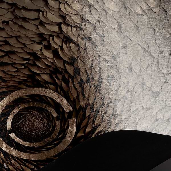 The Daisy Effect behang Linen Textile behang in T11105 van Tuskara