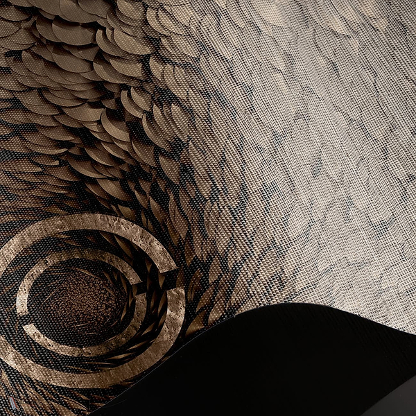 The Daisy Effect behang Natural Grasscloth behang in T11105 van Tuskara