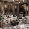 The Daisy Effect behang in T11105 van Tuskara — interieur