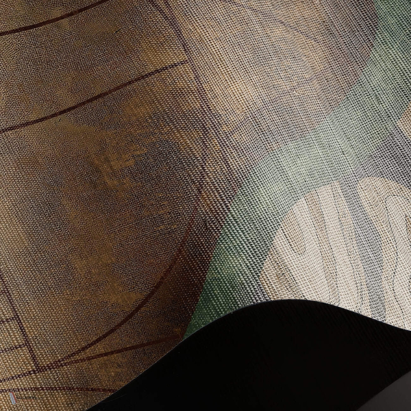 The Last Line behang Natural Grasscloth behang in T11084 van Tuskara