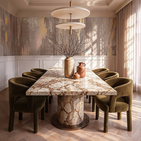 Where Light Ends behang in T11085 van Tuskara — interieur