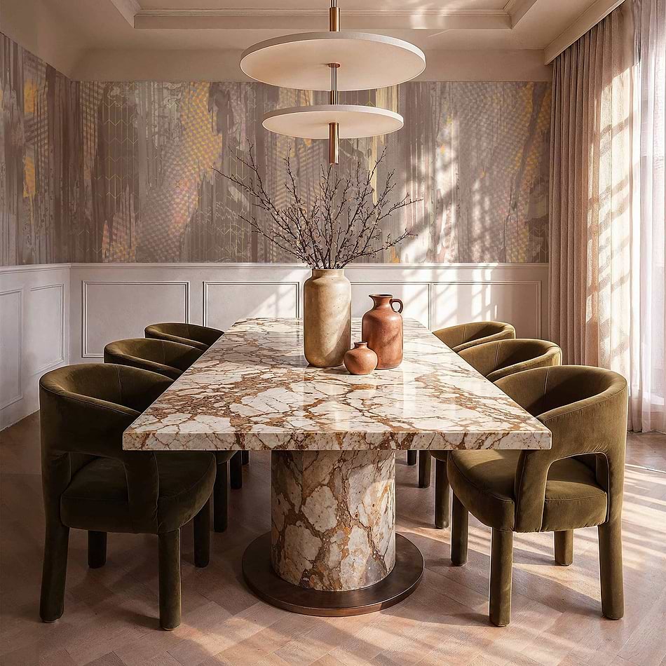 Where Light Ends behang in T11085 van Tuskara — interieur