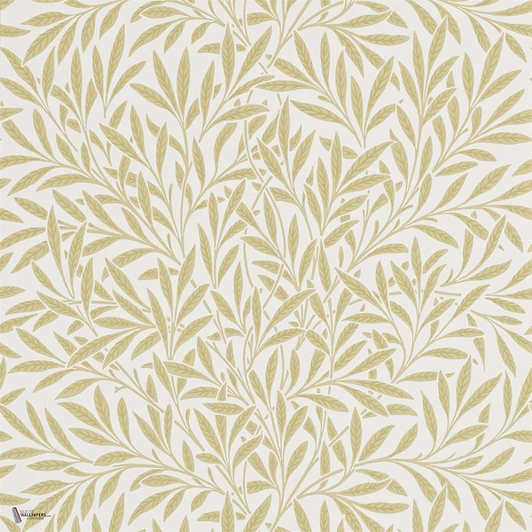 Willow wallpaper in Camomile van Morris & Co