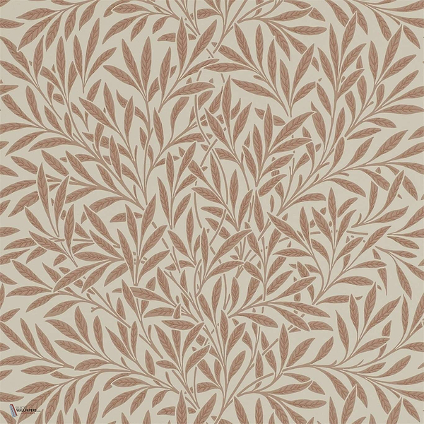 Willow wallpaper in Russet van Morris & Co