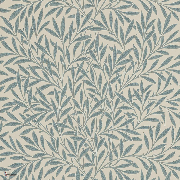 Willow wallpaper in Slate van Morris & Co