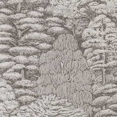 Woodland Toile Tapete in Ivory/Charcoal van Sanderson