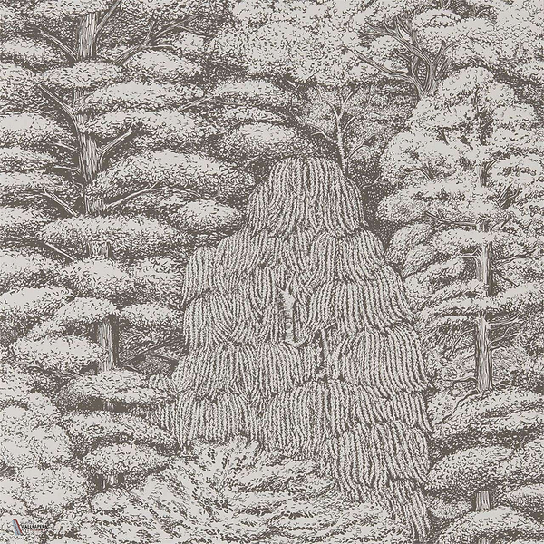 Woodland Toile Tapete in Ivory/Charcoal van Sanderson