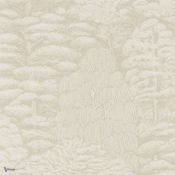 Woodland Toile Tapete in Ivory/Neutral van Sanderson