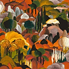 All'ombra dei cipressi-wallpaper-Arte-Morning Glow-Meter (M1)-97500-Selected Wallpapers