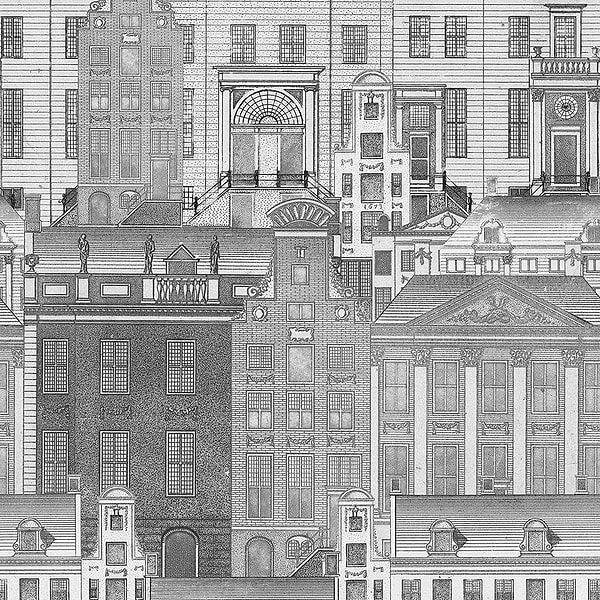 Amsterdam-Tapete-Mind the Gap-Zwart/Wit-300 cm (standaard)-WP20209-Selected Wallpapers