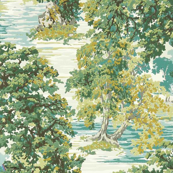 Ancient Canopy-Tapete-Sanderson-Sap Green-Rolle-217220-Selected Wallpapers