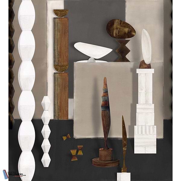Atelier de Brancusi-Behang-Casamance-Grege-Set-75580304-Selected Wallpapers