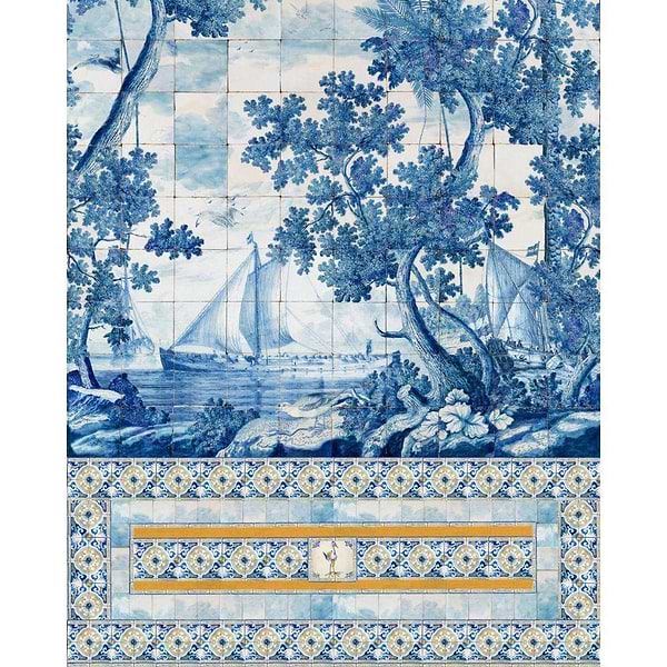 Azure mural-wallpaper-Mind the Gap-Selected Wallpapers