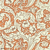 Bachelors Button-Tapete-Morris & Co-Burnt Orange-Rolle-217097-Selected Wallpapers