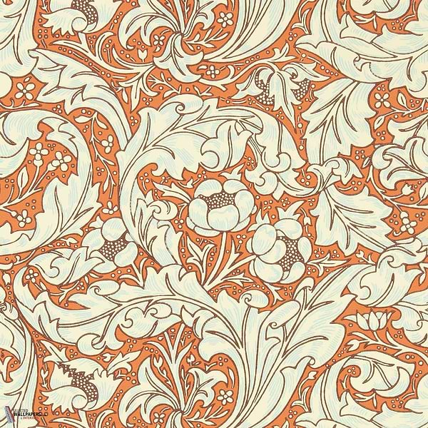 Bachelors Button-Tapete-Morris & Co-Burnt Orange-Rolle-217097-Selected Wallpapers