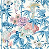 Bamboo & Birds-Wallpaper-Sanderson-China Blue-Roll-217129-Selected Wallpapers