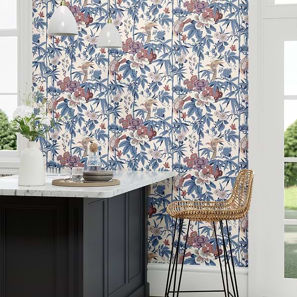 Bamboo & Birds-Wallpaper-Sanderson-Selected Wallpapers