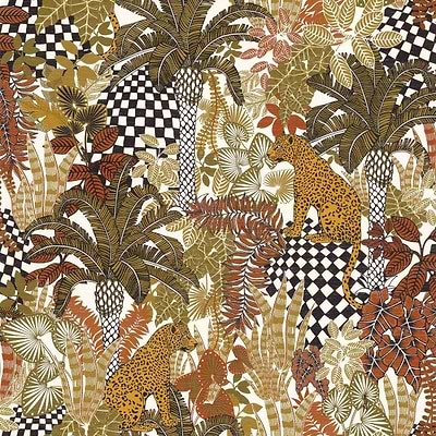 Belize-Wallpaper-Casamance-Blanc/Kaki-Roll-75500100-Selected Wallpapers