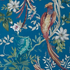 Bird Sonnet-Wallpaper-1838 wallcoverings-Royal Blue-Roll-2109-157-04-Selected Wallpapers