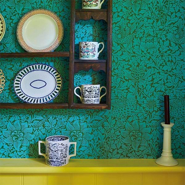 Bird and Anome-behang-Morris & Co-Selected Wallpapers