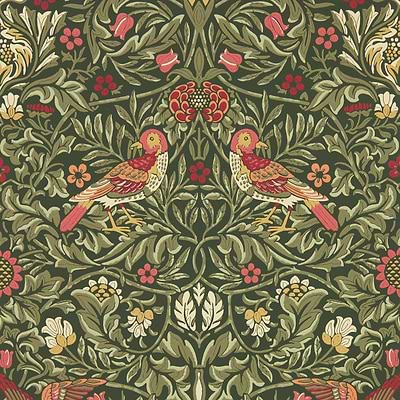 Bird-wallpaper-Morris & Co-Wooded Dell-Roll-217194-Selected Wallpapers